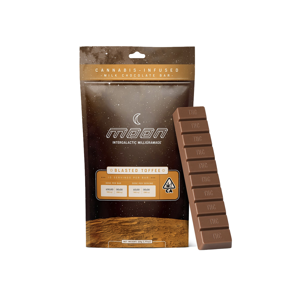 Blasted Toffee Milk Chocolate Bar 100 mg